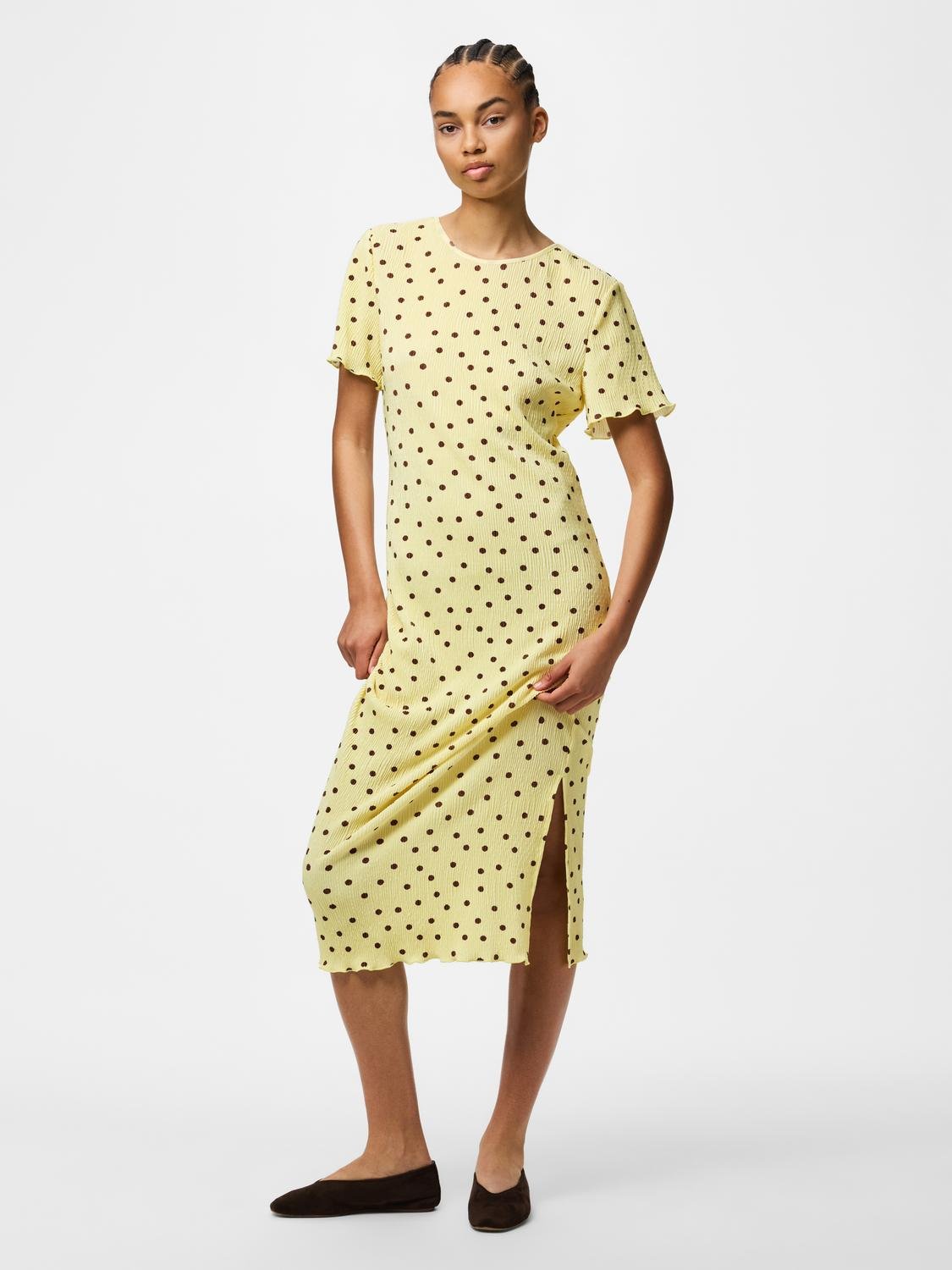 PCFLORA Midi Dress - French Vanilla - VERO MODA & VILA Bergvik